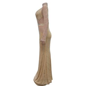 Abito Aderente Sexy da Festa con Scollo a V e Paillettes per Donna, <span class=keywords><strong>Moda</strong></span> Trendy - Product Image 6