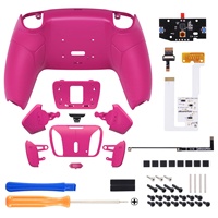 Palettes arrière Nova rose caoutchoutées fixation du bouton arrière Remappable RISE4 V3 Kit de remap pour contrôleur PS5 BDM-030/040/050