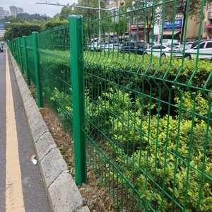 Tùy chỉnh thép mạ kẽm kim loại vườn hàng rào tấm ngoài trời PVC tráng V Uốn 3D cong hàn dây lưới hàng rào - Product Image 3