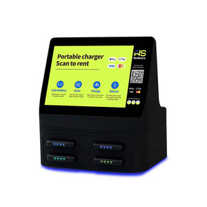 Gabinete de Alquiler de Baterías Portátiles Compartidas para Mesa, 4 Ranuras, Pantalla Táctil de 10.1 Pulgadas, Carga Rápida de 60W, Ultra Delgado, Kiosco de Alquiler de Cargadores de Teléfono con Escáner - Product Image 2