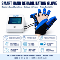 Gants ergonomiques intelligents avec exosquelette pour la physiothérapie quotidienne des patients victimes d'AVC