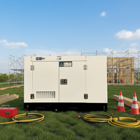 Générateur silencieux Nengron 16-30KW à démarrage automatique DC 50Hz 60Hz, anti-poussière, CE, pour centres commerciaux du Moyen-Orient, tours de bureaux, complexes résidentiels