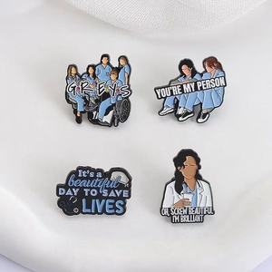 Hermoso día para salvar vidas, cita de drama médico, Pin de aleación de zinc, regalo niquelado negro para Amigos y fanáticos - Product Image 3