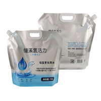 Bouteille d'eau de sport pliable avec bec verseur, sacoche étanche à impression gravure pour lait, voyage, camping, vélo