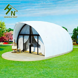 Tenda a Guscio con Telaio in Acciaio Zincato per Quattro Stagioni, Colore Personalizzabile, con Bagno Integrato, per Resort, Hotel e <span class=keywords><strong>Campeggi</strong></span> - Prodotta a Guangzhou - Product Image 2