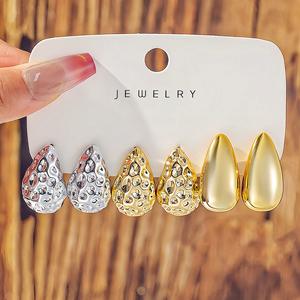 Pendientes de Oro Exagerados de Moda con Forma de C y Gota de Agua para Joyería Africana al por Mayor N251029 - Product Image 6