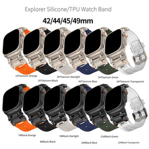 Correa de reloj de pulsera de silicona Explorer TPU para <span class=keywords><strong>Apple</strong></span> <span class=keywords><strong>Watch</strong></span> Ultra <span class=keywords><strong>2</strong></span> Band con caja de venta al por menor - Product Image 1