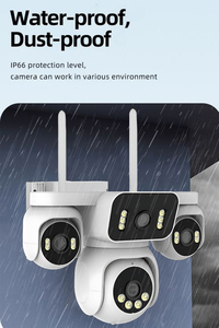 Fosvision Hieasy 8MP Aov 4-Ống Kính Năng Lượng Mặt Trời CCTV Máy Ảnh Hai-Cách Giọng Nói Màu Tầm Nhìn Ban Đêm Con Người Phát Hiện 4G CMOS Cảm Biến - Product Image 5