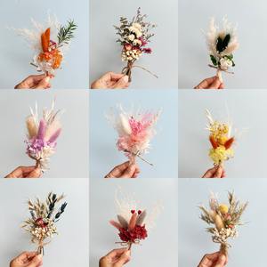 Offre Spéciale Mini <span class=keywords><strong>Bouquet</strong></span> de Fleurs Séchées pour Boîte Cadeau, Vraies Fleurs Conservées Gypsophile - Product Image 2