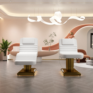 Luxury Beauty <b>Bed</b> Electric for Facial 3 Motors Eyelash <b>Bed</b> Beauty Salon Lashes <b>Bed</b> Extension Massage Table Treatment for Salon - Product Image 2