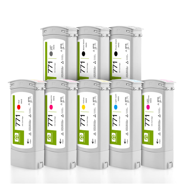 775ML 771 Full Pigment Ink Cartridge for HP Officejet Z6200 Z6600 Z6800 Printer