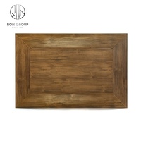 Meubles de restaurant de buffet de jardin, table en aluminium, ensemble de table basse en plastique moderne en bois