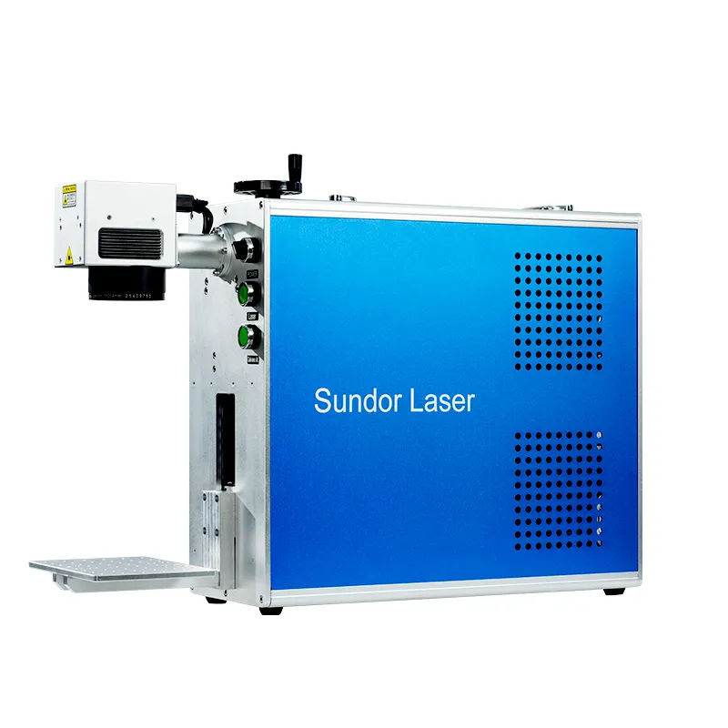 3D Color Printing Fast Speed Fiber Laser Marking Black And White Bottle Laser Printer With Sundor laser