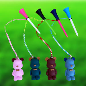 Pendentif Cool Bear Passen 83MM, boule en plastique, TEE, croix, accessoires de golf transfrontaliers, tees pour balles de golf, anti-perte, emballés individuellement - Product Image 5