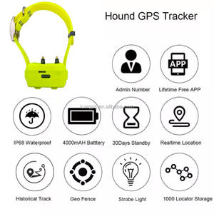 Gooxota iCar ik122t Pro Hound Dog <span class=keywords><strong>GPS</strong></span> cổ áo với loa Hound huấn luyện viên IP68 không thấm nước định vị gundog theo dõi với e-sốc - Product Image 2