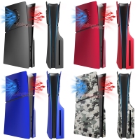 Façade séparée avec évent de refroidissement pour la nouvelle coque de remplacement anti-poussière PS5 Slim pour Playstation5 Slim Disc Edition