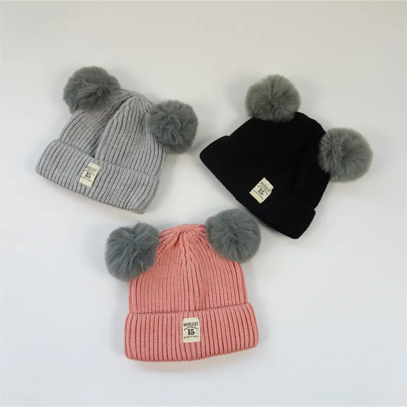 Strick mützen Puppe für Jungen Winter Baby Mädchen Mütze Warme Kinder Baby pflege Irische Baby kleidung Kleinkind Crazy Hat