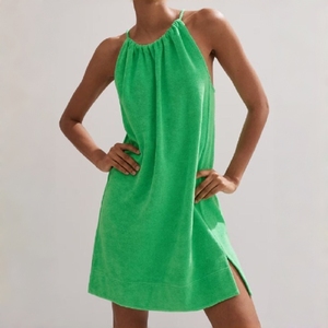 공장가 면 테리 폰초 타월 스트랩 연결형 수영복 비치 커버업 드레싱 (서핑, 수영, 해변 활동용) - Product Image 3