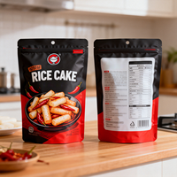 Sacs Doypack personnalisés à fermeture éclair refermable pour emballage de gâteaux de riz, haute barrière