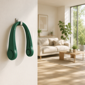 USB Rechargeable Plastic Quiet Hanging <b>Neck</b> <b>Fan</b> Portable Bladeless Personal Cooling <b>Fan</b> LED Digital Display 5 Speeds Outdoor - Product Image 5