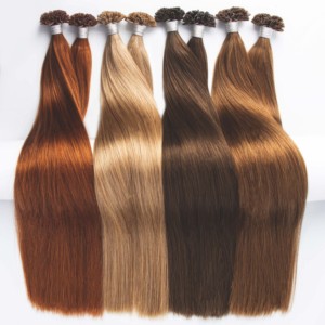 Extensiones de Cabello Humano Virgen de Templo Indio con Punta Plana U, 100% Alineadas con la Cutícula, Venta al por Mayor de Fábrica, Proveedores de Cabello con Punta U - Product Image 1