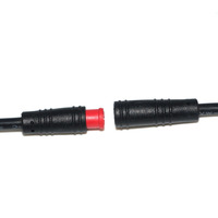 Kabel Ekstensi E-Bike Julet 2Pin Male to Female, Konektor Pigtail 2Pin Tahan Air IP65 untuk Suku Cadang Skuter Listrik