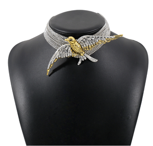 Exaggerated Fashion Flying Bird <strong>Swallow</strong> Multi-layered Full Diamond Choker Niche Hot Girl <strong>Necklace</strong> - Product Image 5