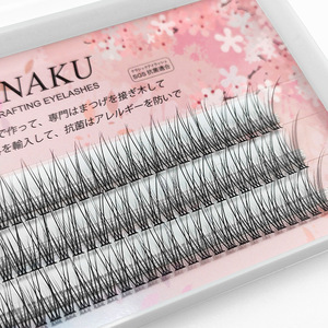 Extensiones de Pestañas Lakanaku Fishtail de 10-12 mm, Pestañas Postizas Naturales Suaves Hechas a Mano para Injerto - Product Image 4