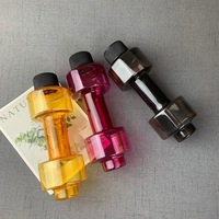 Bouteille d'eau en forme de haltère, pichet de gymnastique, Shaker de protéines, 550ML