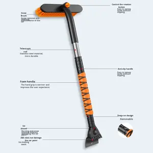 Rotatif détachable PUMAI Eva doux entretien de voiture accessoires de nettoyage petit <span class=keywords><strong>pare</strong></span>-<span class=keywords><strong>brise</strong></span> en plastique pelle à neige <span class=keywords><strong>grattoir</strong></span> à glace fenêtre - Product Image 1