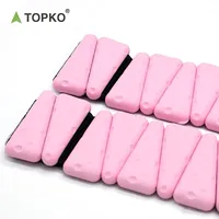 Bracelet lesté triangulaire réglable en silicone TOPKO avec fermeture auto-agrippante pour le yoga, la remise en forme et l'exercice