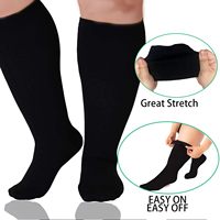 Calcetines de compresión al por mayor con estampado de perros, talla grande, pantorrilla ancha, extra grandes, de soporte graduado, proveedor personalizado