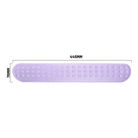 Tapis de souris de jeu ergonomique violet avec design à trous, tapis de bureau pour gamer, tapis de clavier en mousse à mémoire de forme pour le bureau et la maison