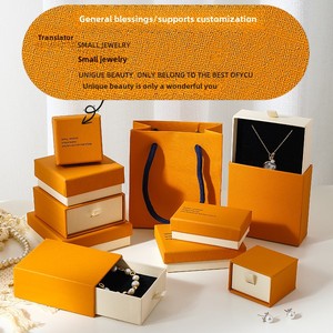 Becan Wholesale Stock Paper Cardboard Drawer Jewelry Packaging Box Luxury Jewelry <strong>Gift</strong> <strong>Boxes</strong> Necklace <strong>Earring</strong> Bracelet Ring Box - Product Image 6
