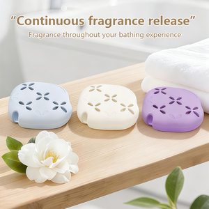 Support de plateau en silicone pour la maison avec ventouse, accessoires de douche, récipient diffuseur pour salle de bain et chambre - Product Image 5