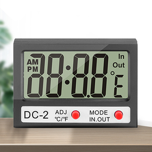 LCD Display Mobil Auto Indoor Room Dekoratif Hygrometer Termometer