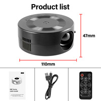 YT200 Mini Ultra Pico Projecteur Poche Projecteur Compact support banque d'alimentation pour travailler