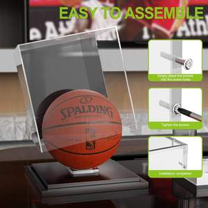 ตู้โชว์ลูก<span class=keywords><strong>บา</strong></span><span class=keywords><strong>ส</strong></span>เก็ตบอลอะคริลิคพร้อมกระจกและฐานโลหะสีดำ พร้อมขาตั้งใ<span class=keywords><strong>ส</strong></span>แบบถอดได้สำหรับ<span class=keywords><strong>ลูก</strong></span><span class=keywords><strong>บา</strong></span><span class=keywords><strong>ส</strong></span>เก็ตบอลที่มีลายเซ็น - Product Image 3