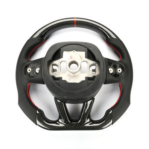 Volant de voiture en cuir brillant pour Challenger Srt, Fiber de carbone perforé - Product Image 5