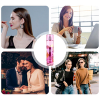 Brume parfumée pour le corps pour femmes 236 ml, parfum aux baies, brume longue durée, parfum solide avec des notes liquides de fleurs et de glaçage aux amandes