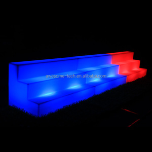 Étagère LED à 16 couleurs changeantes, étagère de présentation moderne en plastique avec bouteille lumineuse pour hôtels, discothèques ou bars - Product Image 5