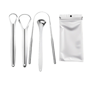 Limpiador de lengua de acero inoxidable en forma de U de alta calidad, raspador de lengua de limpieza bucal en caja, producto transfronterizo al por mayor - Product Image 2