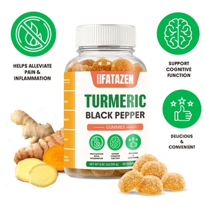 Customizable Alleviates Pain Inflammation Boosts Brain Cognitive Fast Recovery Natural Ingredients Turmeric Black Pepper Gummies - Product Image 3
