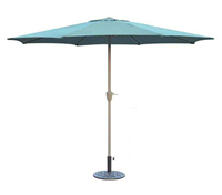 Parasol rond tout en fer, 2.3m, 7.5 pieds, jardin extérieur, restaurant, plage, pôle central, parasol