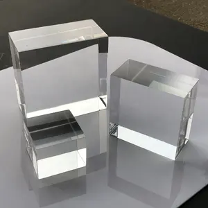 Acrylic crystal block jewelry cosmetics display rack watch base
