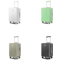 Bagages à roulettes en aluminium léger de luxe pour femmes sacs à roulettes en PC avec roulettes pour les voyages en cabine
