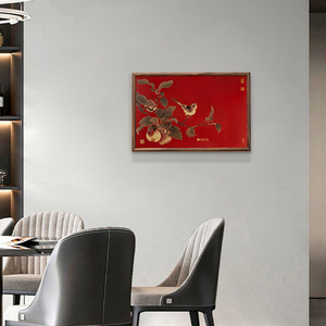 Elegante Cubierta para Caja de Medidor Hidráulica con Panel de Latón con Diseño de Gorrión Castaño <span class=keywords><strong>y</strong></span> Arte Mural, Marco de Madera Maciza Premium con Ensamble de Espiga <span class=keywords><strong>y</strong></span> Mortaja - Product Image 2