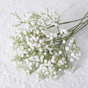 Flores Artificiales de Gypsophila Blancas, Ramo de Flores de Tacto Real <span class=keywords><strong>para</strong></span> Decoración de Bodas, Hogar y Fiestas, Directo de Fábrica - Product Image 4