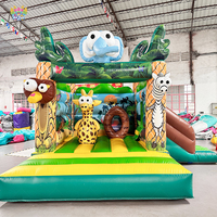 Château gonflable pour enfants AirFunPro avec toboggan, matériau PVC de qualité commerciale, capacité de 10 personnes, installation facile
