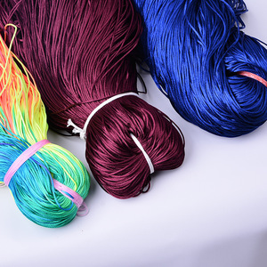 Làm Rattail macrame TRIM dây vòng cổ số lượng lớn beading chủ đề Trung Quốc Knot Craft <span class=keywords><strong>2mm</strong></span> bãi màu hồng màu xanh <span class=keywords><strong>PP</strong></span> ECT dây satin chuỗi - Product Image 4